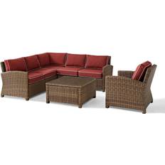 Outdoor Lounge Sets Crosley Furniture Bradenton Collection KO70021WB-SG Outdoor Lounge Set