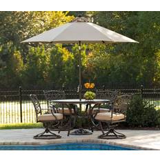 Hanover MONDN5PCSW4-SU Monaco Patio Dining Set, 1 Table incl. 4 Chairs