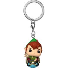 Funko POP! Keychain: Walt Disney World 50th Anniversary Peter on Peter Pan Flight - Yellow/Green/Blue - One-Size