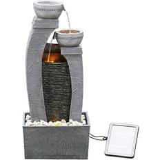  Solar Powered Water Fountain with LED Light