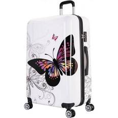 28 inch spinner luggage InUSA 28 Large Hardside Spinner Luggage with Handles, Butterfly