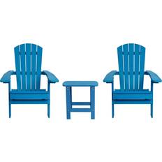 Garden Chairs Flash Furniture 2 Pack Charlestown Commercial Poly Resin Adirondack