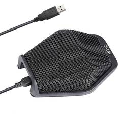 Movo MC1000 USB Desktop Conference Computer Microphone with 180° 20' Pickup Range for Windows & Mac Plug & Play