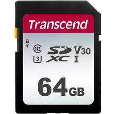 None Transcend 64GB SDXC/SDHC 300S Memory Card TS64GSDC300S-E