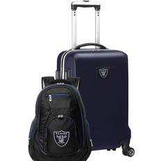 Blue Suitcase Sets Mojo Las Vegas Raiders Deluxe Hardside Spinner Carry-On