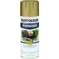 Rust-Oleum 7210830 Stops Hammered Spray Wood Paint Gold