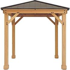 Cedar gazebo Yardistry 8 Meridian Cedar Gazebo