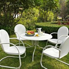 Patio Dining Sets on sale Crosley Furniture Griffith Metal 40-Inch Five Patio Dining Set