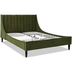 Green queen bed frame Jennifer Taylor Aspen Olive Green Queen Performance Vertical