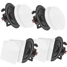 Bluetooth In Wall Speakers Sound Around 8 Inch Bluetooth In-Wall In-Ceiling Speakers