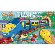 Remote Control Toy Trains Hornby Playtrains Flash The Local Express Remote Controlled Battery Train Set