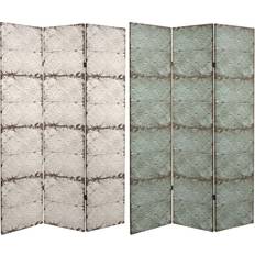 Gray Room Dividers Oriental Furniture 6" Double Sided Antiqued Room Divider