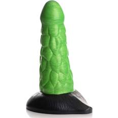 Vihreä Dildot XR Brands Creature Cocks Radioactive Reptile Silikonidildo 19,8 cm Vihreä