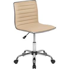 Flash Furniture Low Back Ribbed Armless Kontorsstol 91.4cm