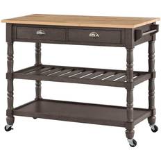 Trolley Tables Convenience Concepts French Country Trolley Table 20.5x44"