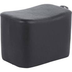 Black Foot Stools Lumisource OT-MAY BK May Foot Stool