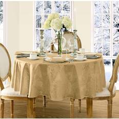 Gold Tablecloths Elrene Home Fashions Barcelona Luxury Damask Tablecloth Gold