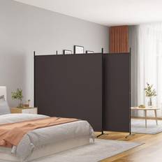 vidaXL 3-panels 525x180 stof Rumdeler