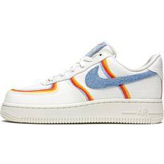 Denim Chaussures Nike Wmns Air Force 1 Low Sail Denim Swoosh - Cream