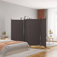 vidaXL 4-panels 346x180 stof Rumdeler 180x180cm