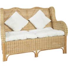 Rattan Sofaer vidaXL 2-personers naturlig Sofa
