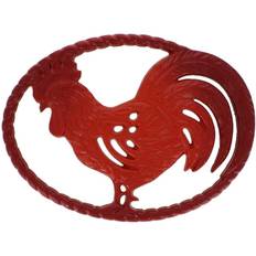 Handwash Trivets French Home 11 Chasseur Red Rooster Enameled Flame Trivet