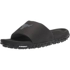 Under Armour Grey Slides Under Armour Rock SL Sliders - Black