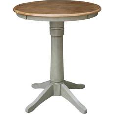 Counter height pedestal table International Concepts 30 Round Top Pedestal Dining Table