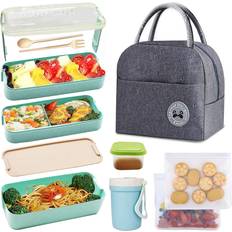 Non-Stick Food Containers Koccido Bento 3-In-1 Food Container 0.24gal