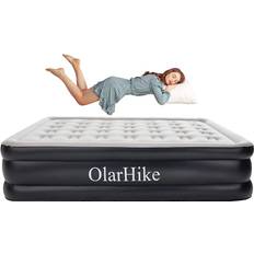 Air mattress with built in pump OlarHike Inflatable Queen Air Mattress with Built in Pump