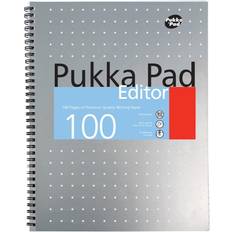 A4 Notepads Pukka Pad Editor Notebook Wirebound Ruled 100pp A4 80gs