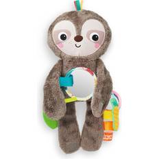 Bright Starts Sloth Cuddly Toy for Travelling with Various Textures & Mirrors