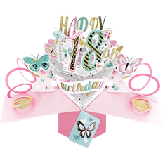 Table Decorations 18th Birthday Butterflies Card
