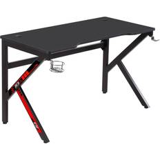 Homcom Racing Gaming Desk - Black, 1200x600x730mm