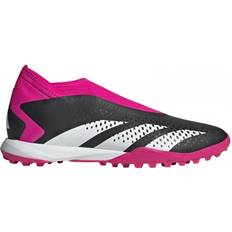 Turf (TF) - adidas Predator Football Shoes Adidas Predator Accuracy.3 Laceless Turf - Core Black/Cloud White/Team Shock Pink 2