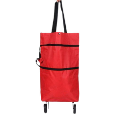 Røde Handlevogner 24.se Foldable Shopping Trolley - Red