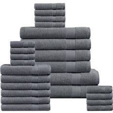 LANE LINEN Quick Dry Spa 24pcs Towel White, Pink, Grey, Beige, Brown (167.6x88.9cm)