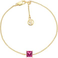 Sif Jakobs Armband Sif Jakobs Ellera Quadrato Bracelet - Gold/Pink