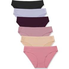 Hipsters - Multicolored Panties Finetoo Women’s Seamless Hipster 6-pack