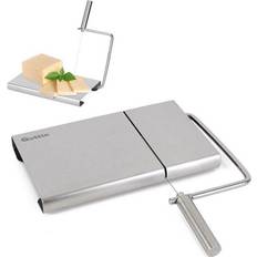 Plata Cortadores de Queso Quttin Guillotine Cheese Slicer 25cm