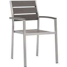 Silver Patio Chairs modway Collection EEI-3130-SLV-GRY