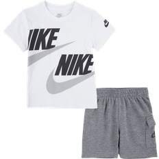 Nike Toddler NSW Cargo Shorts Set - Carbon Heather/Black