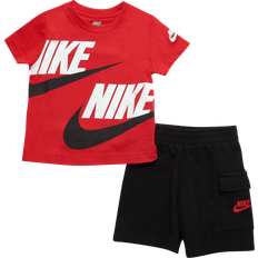 Schwarz Sonstige Sets Nike Toddler NSW Cargo Shorts Set - Black/White