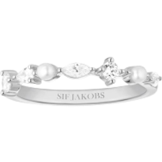 Sif Jakobs Adria Ring - Silver/Pearls/Transparent