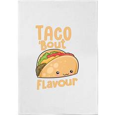 White Kitchen Towels By IWOOT Taco Bout Flavour Kitchen Towel White (70x50cm)