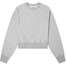 Polyester - Women Tops NIKE Sportswear Phoenix Fleece Over-Oversized Crew-Neck Sweatshirt Women's