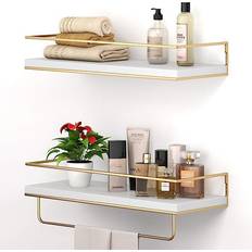 White shelves for wall Floating Wall Shelf 40.6cm 2pcs