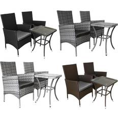 Jardí Rattan Bistro Set, 1 Table incl. 2 Chairs