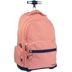 MiLAN Mochila Con Ruedas 6 Cremalleras Serie 1918 Rosa 54x37x26 cm