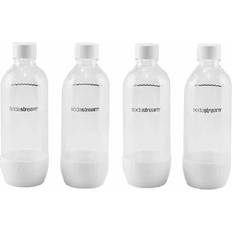 Soft Drinks Makers SodaStream White Carbonating Bottles Set of 4